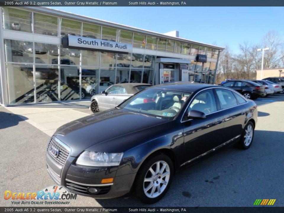 2005 Audi A6 3.2 quattro Sedan Oyster Gray Metallic / Platinum Photo #1