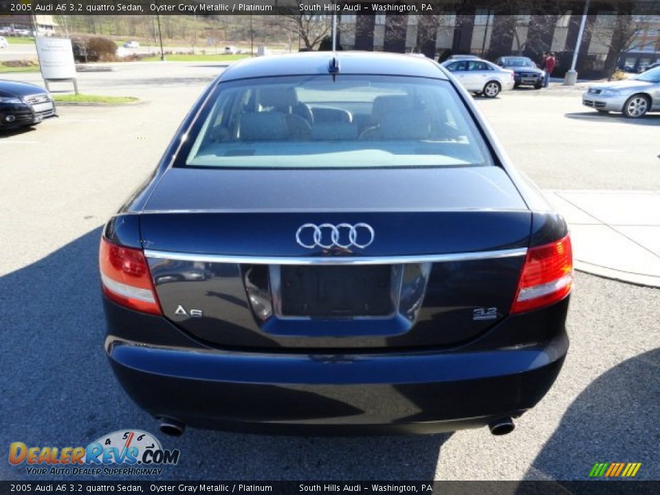 2005 Audi A6 3.2 quattro Sedan Oyster Gray Metallic / Platinum Photo #4