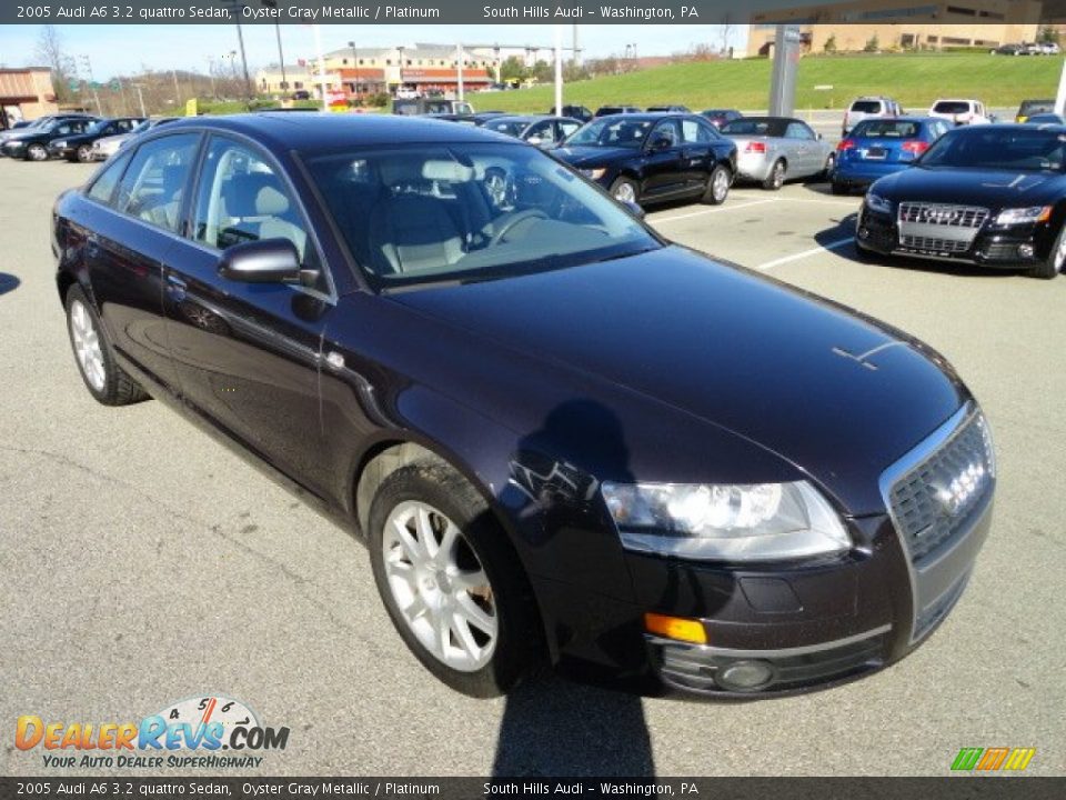 2005 Audi A6 3.2 quattro Sedan Oyster Gray Metallic / Platinum Photo #7