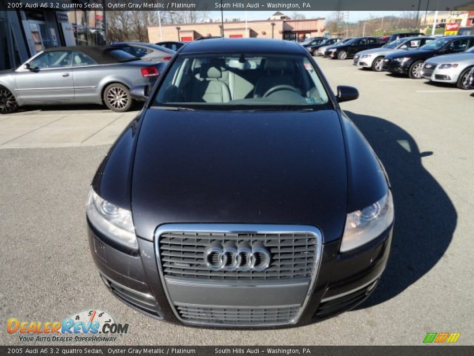 2005 Audi A6 3.2 quattro Sedan Oyster Gray Metallic / Platinum Photo #8