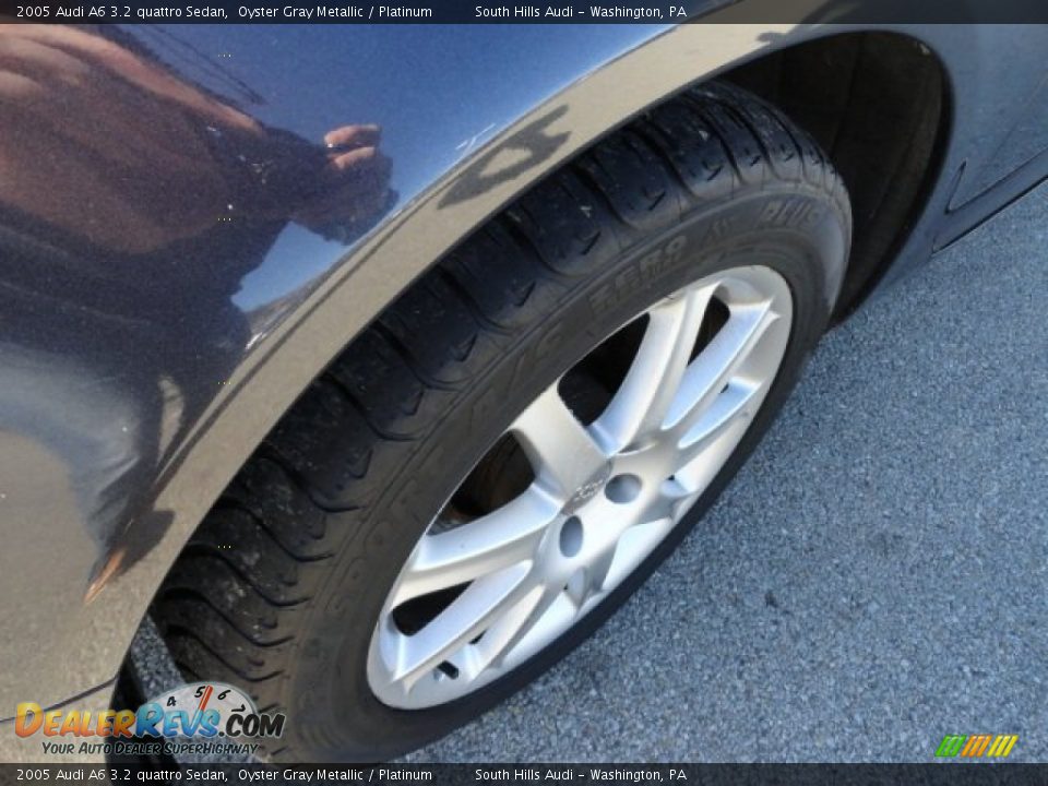 2005 Audi A6 3.2 quattro Sedan Oyster Gray Metallic / Platinum Photo #9