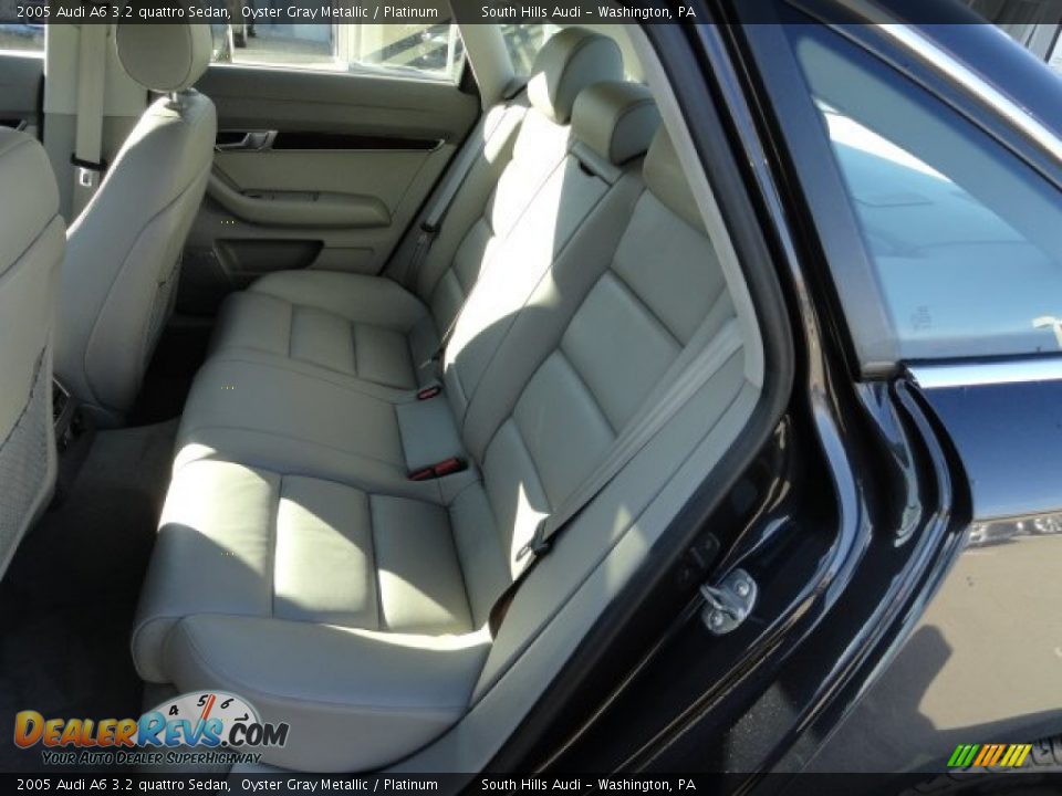 2005 Audi A6 3.2 quattro Sedan Oyster Gray Metallic / Platinum Photo #11