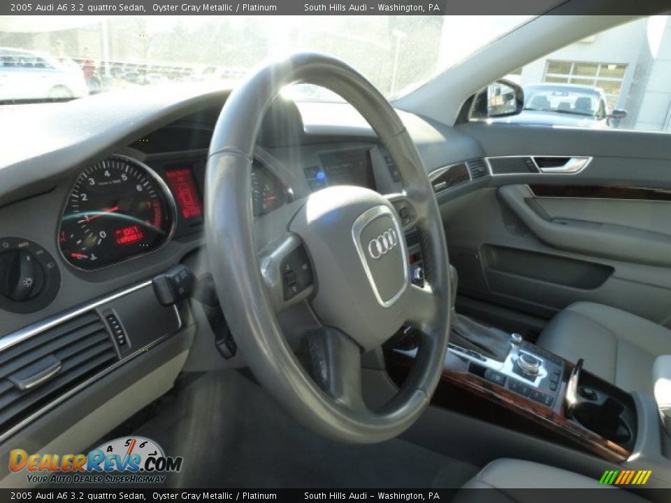 2005 Audi A6 3.2 quattro Sedan Steering Wheel Photo #17