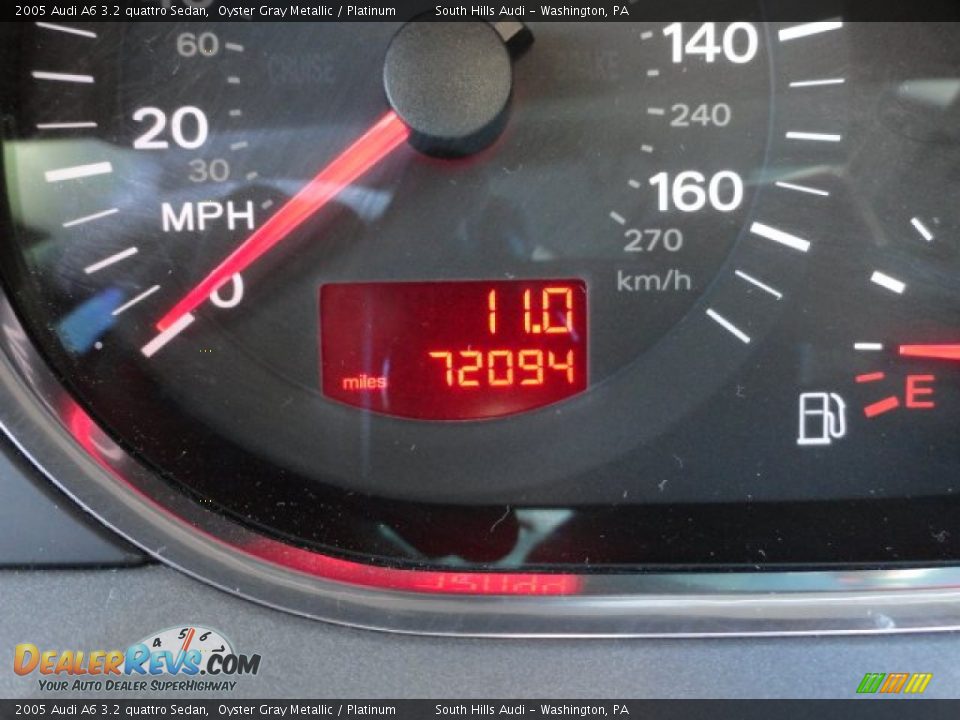2005 Audi A6 3.2 quattro Sedan Oyster Gray Metallic / Platinum Photo #20