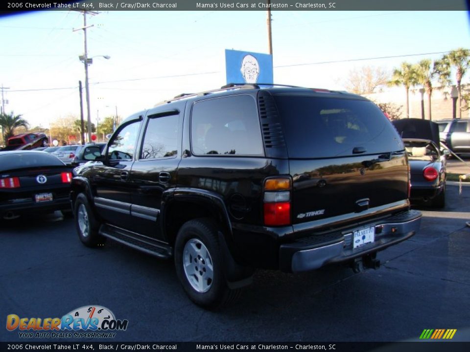 2006 Chevrolet Tahoe LT 4x4 Black / Gray/Dark Charcoal Photo #6