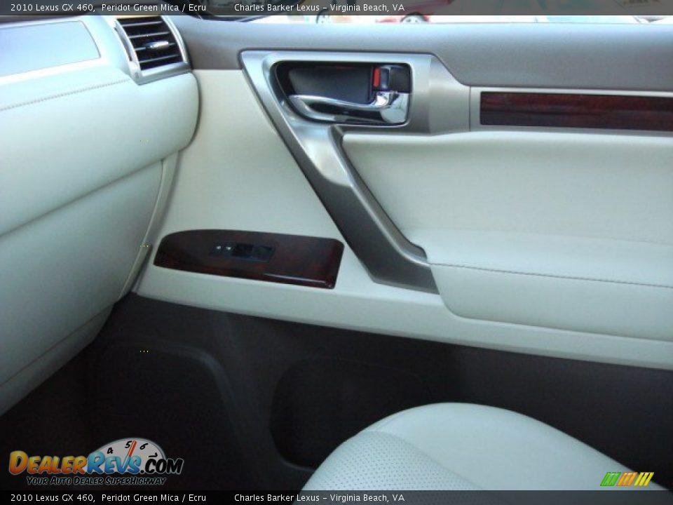2010 Lexus GX 460 Peridot Green Mica / Ecru Photo #25