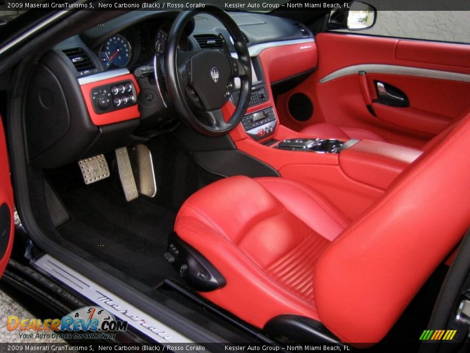 Rosso Corallo Interior - 2009 Maserati GranTurismo S Photo #13