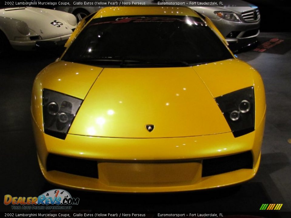 Giallo Evros (Yellow Pearl) 2002 Lamborghini Murcielago Coupe Photo #2