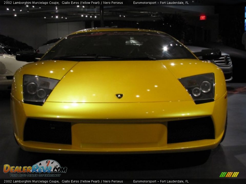 Giallo Evros (Yellow Pearl) 2002 Lamborghini Murcielago Coupe Photo #10