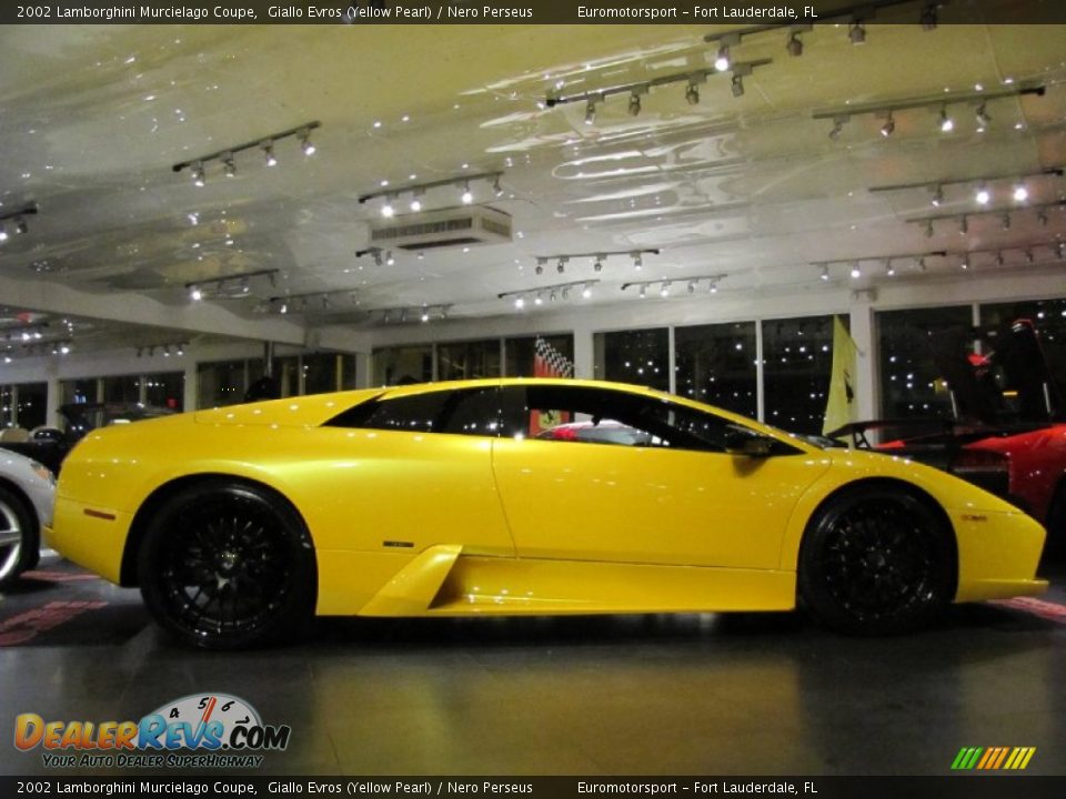 Giallo Evros (Yellow Pearl) 2002 Lamborghini Murcielago Coupe Photo #15