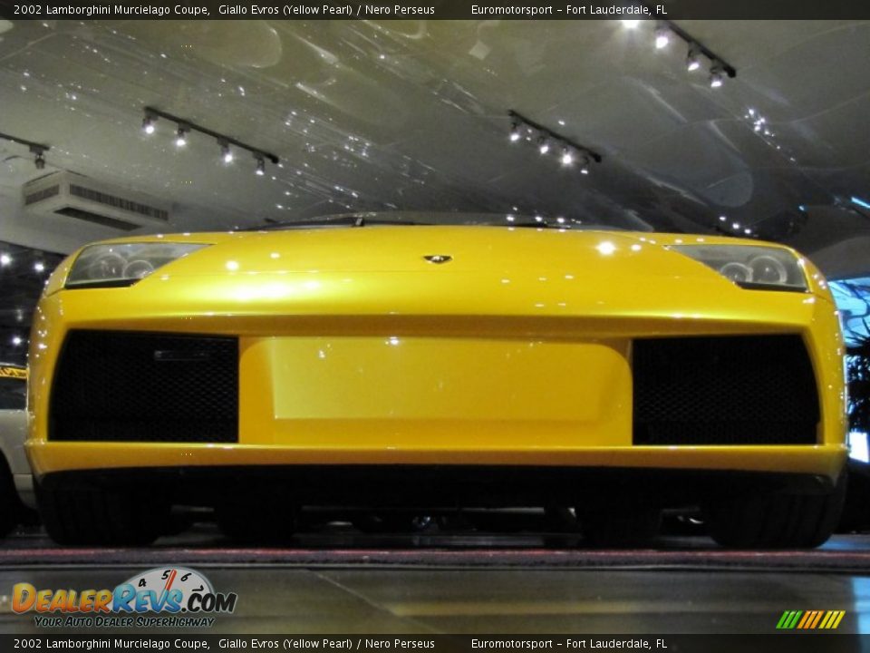 2002 Lamborghini Murcielago Coupe Giallo Evros (Yellow Pearl) / Nero Perseus Photo #16
