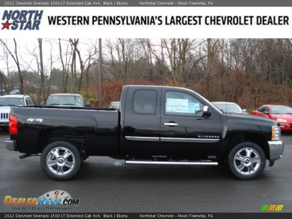 2012 Chevrolet Silverado 1500 LT Extended Cab 4x4 Black / Ebony Photo #1