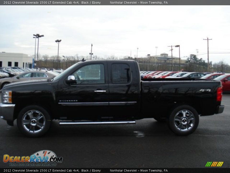 2012 Chevrolet Silverado 1500 LT Extended Cab 4x4 Black / Ebony Photo #5