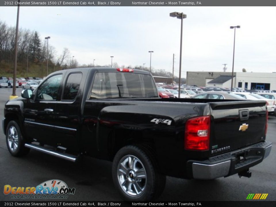 2012 Chevrolet Silverado 1500 LT Extended Cab 4x4 Black / Ebony Photo #6