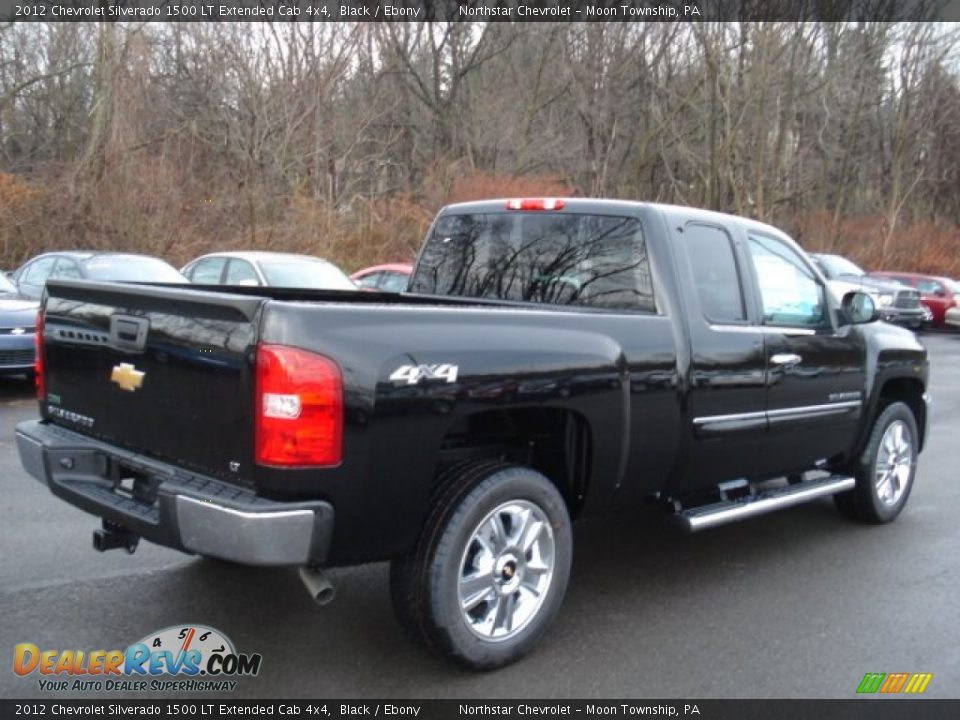 2012 Chevrolet Silverado 1500 LT Extended Cab 4x4 Black / Ebony Photo #8