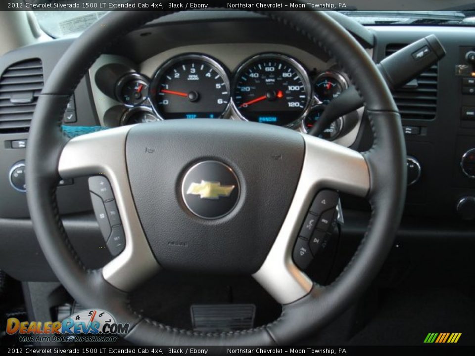 2012 Chevrolet Silverado 1500 LT Extended Cab 4x4 Black / Ebony Photo #18