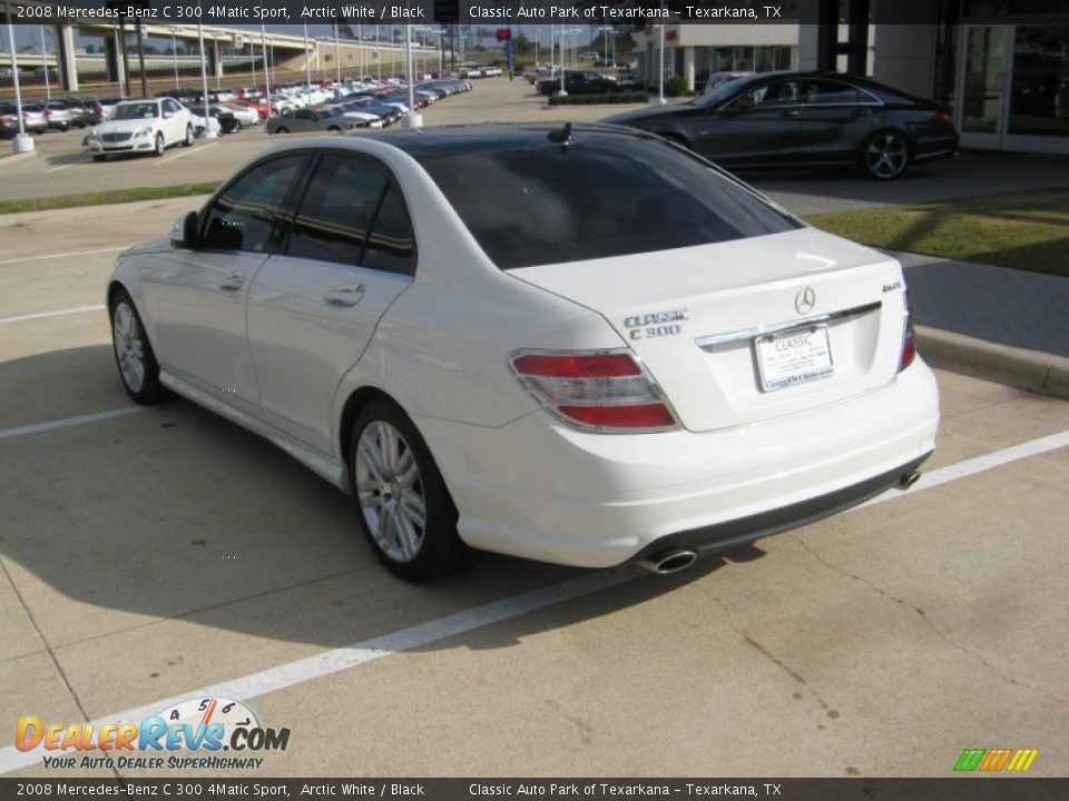 2008 Mercedes-Benz C 300 4Matic Sport Arctic White / Black Photo #3