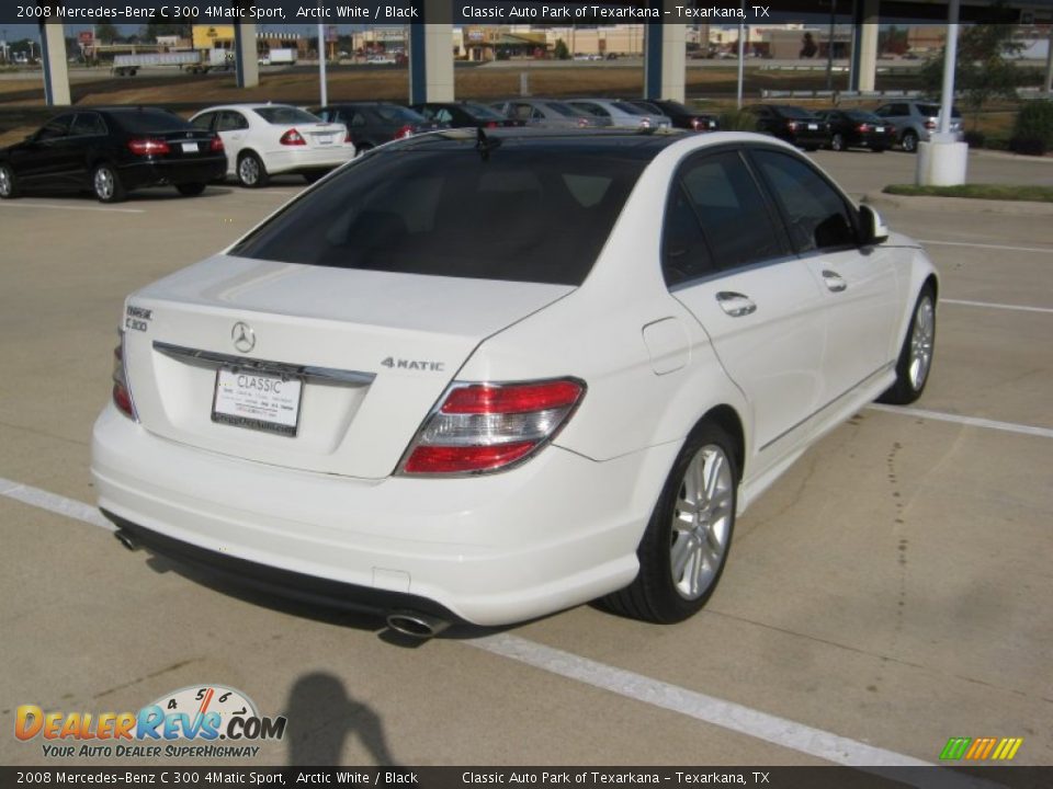 2008 Mercedes-Benz C 300 4Matic Sport Arctic White / Black Photo #5