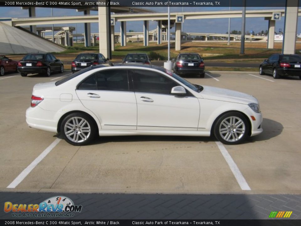 2008 Mercedes-Benz C 300 4Matic Sport Arctic White / Black Photo #6