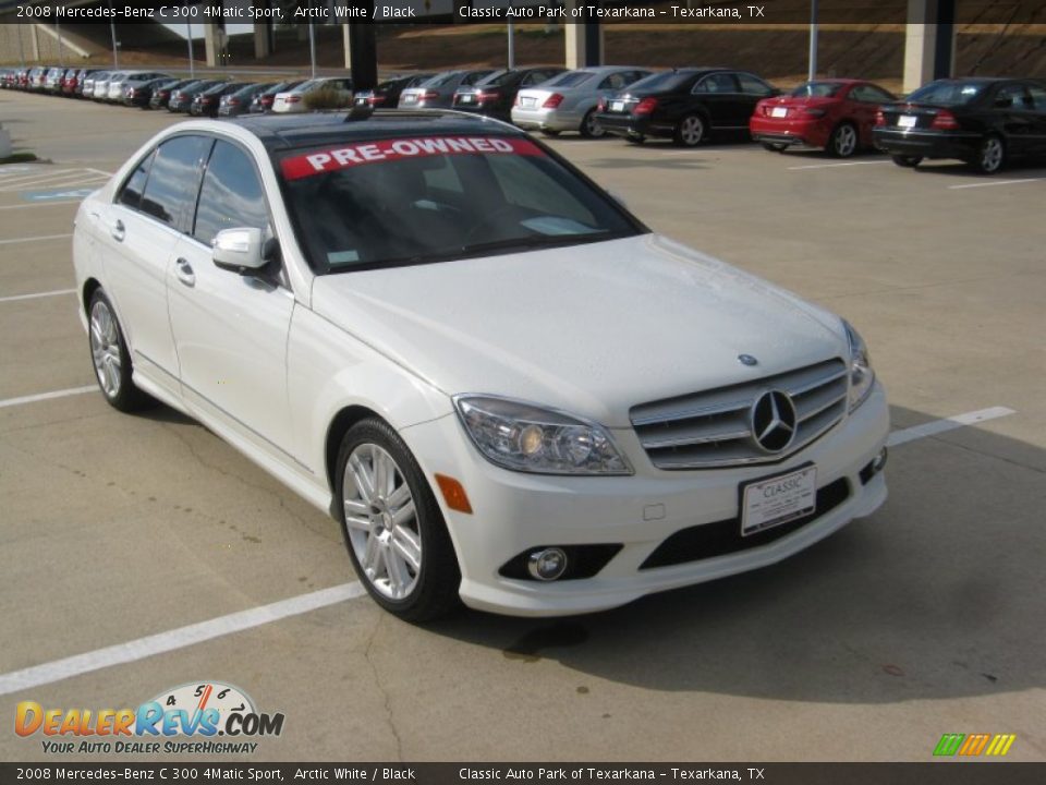 2008 Mercedes-Benz C 300 4Matic Sport Arctic White / Black Photo #7