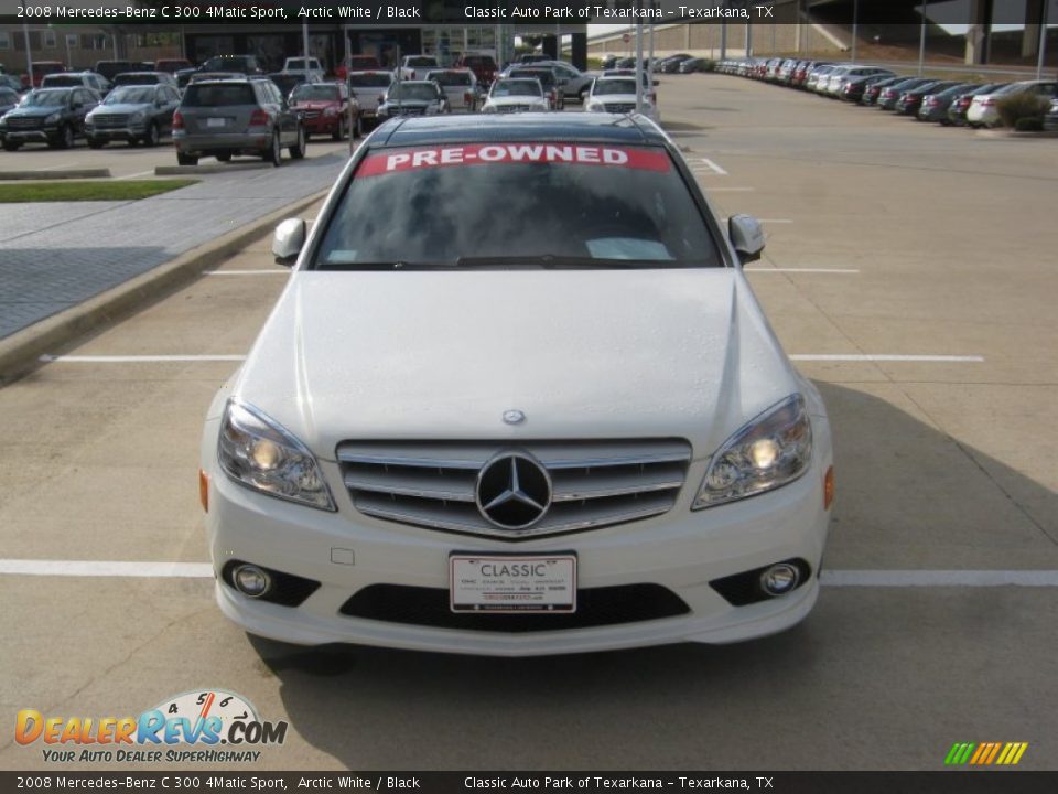 2008 Mercedes-Benz C 300 4Matic Sport Arctic White / Black Photo #8