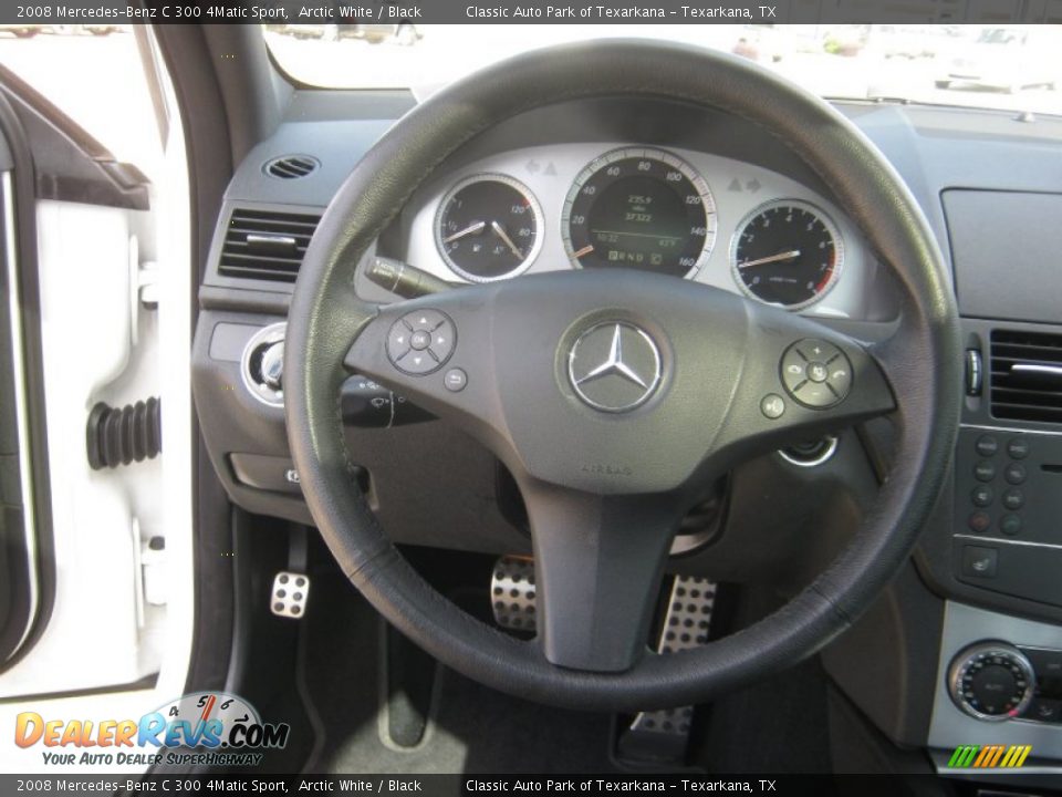2008 Mercedes-Benz C 300 4Matic Sport Arctic White / Black Photo #10
