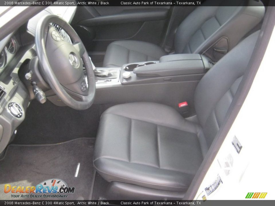 2008 Mercedes-Benz C 300 4Matic Sport Arctic White / Black Photo #13