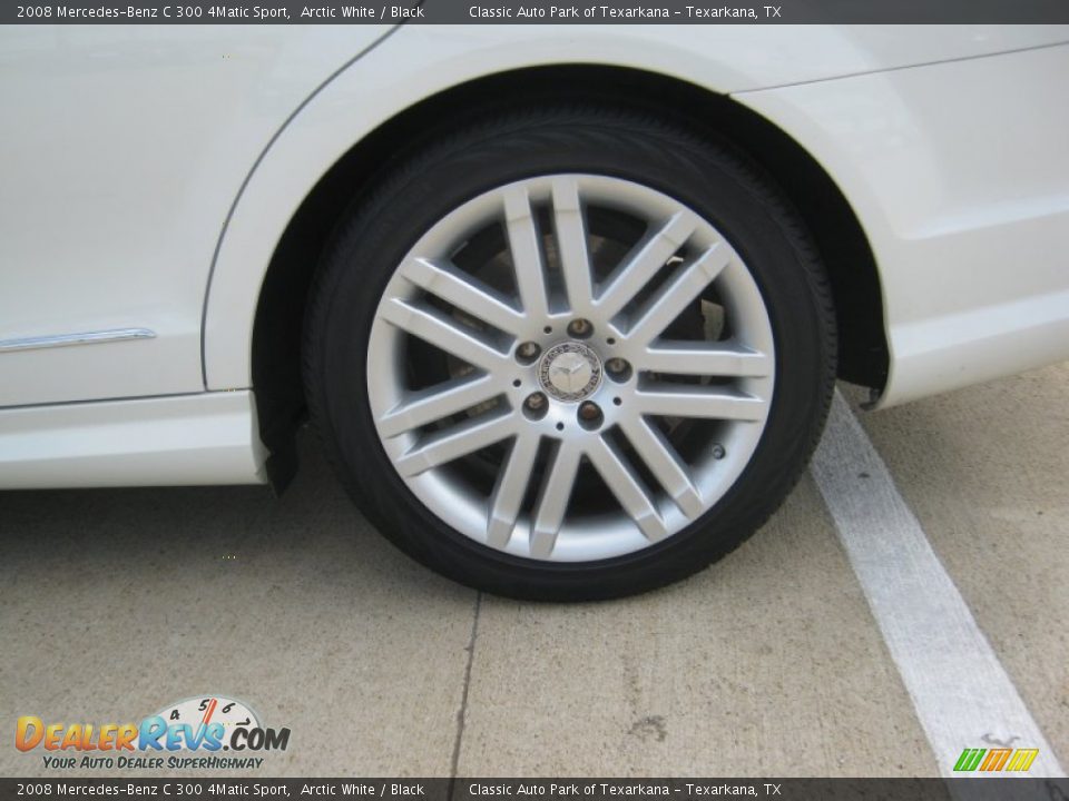 2008 Mercedes-Benz C 300 4Matic Sport Arctic White / Black Photo #21