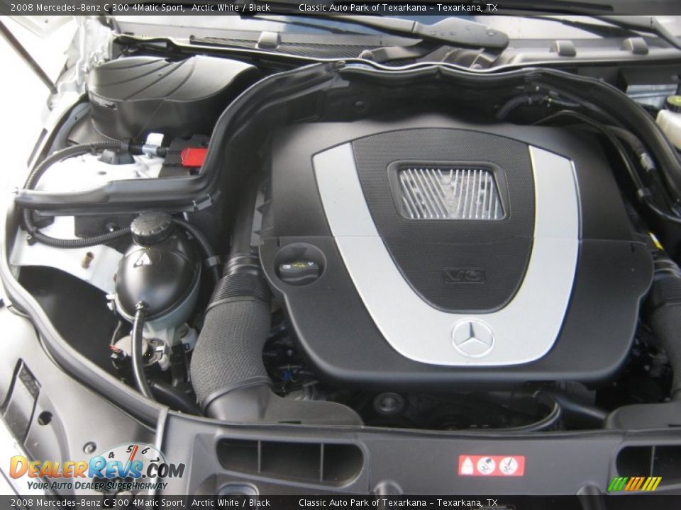 2008 Mercedes-Benz C 300 4Matic Sport Arctic White / Black Photo #23