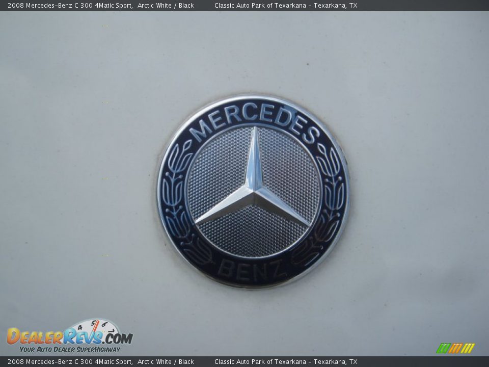 2008 Mercedes-Benz C 300 4Matic Sport Arctic White / Black Photo #25