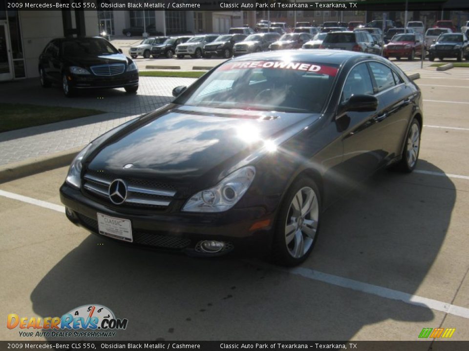 2009 Mercedes-Benz CLS 550 Obsidian Black Metallic / Cashmere Photo #1