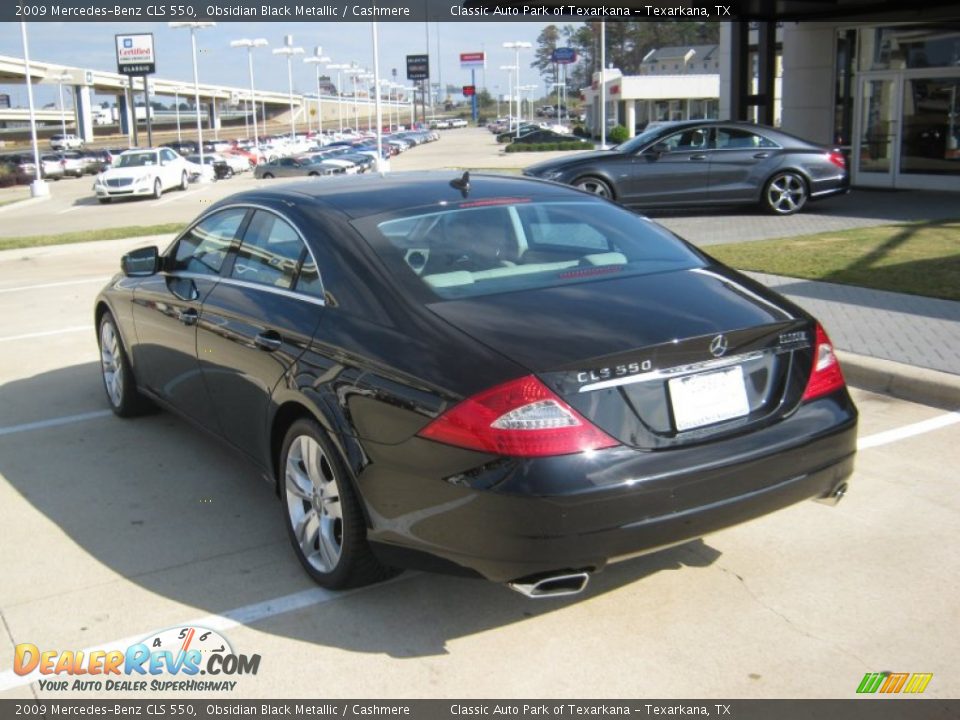2009 Mercedes-Benz CLS 550 Obsidian Black Metallic / Cashmere Photo #3