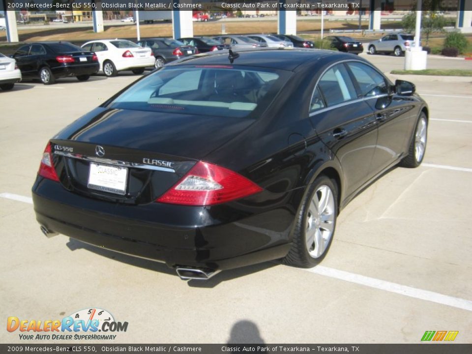 Obsidian Black Metallic 2009 Mercedes-Benz CLS 550 Photo #5
