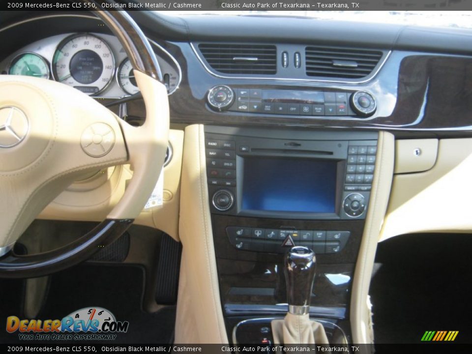 2009 Mercedes-Benz CLS 550 Obsidian Black Metallic / Cashmere Photo #9