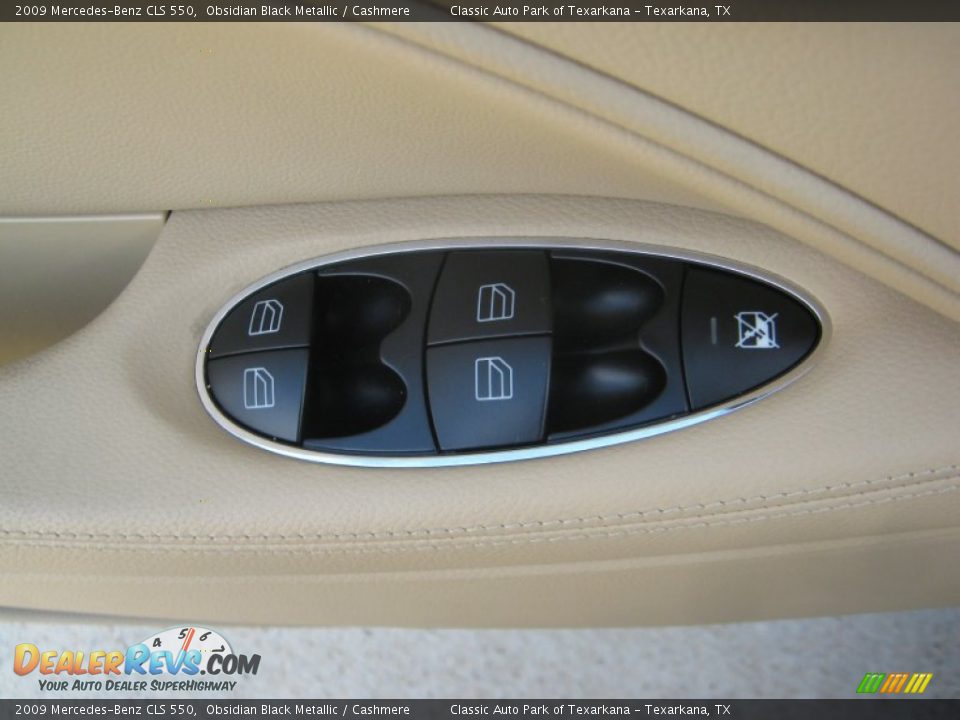 2009 Mercedes-Benz CLS 550 Obsidian Black Metallic / Cashmere Photo #17