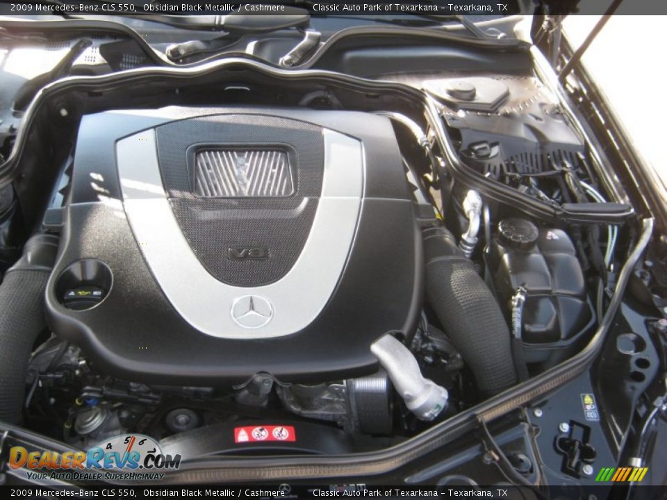 2009 Mercedes-Benz CLS 550 Obsidian Black Metallic / Cashmere Photo #24