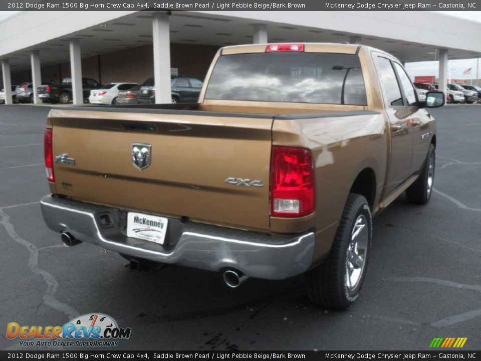 2012 Dodge Ram 1500 Big Horn Crew Cab 4x4 Saddle Brown Pearl / Light Pebble Beige/Bark Brown Photo #3