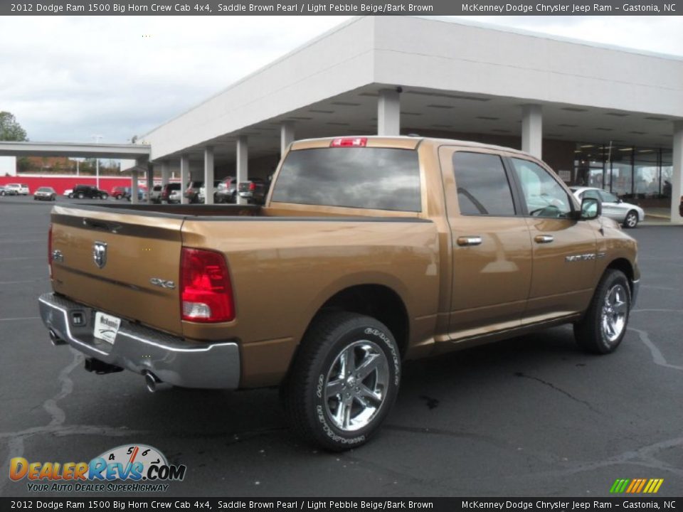 2012 Dodge Ram 1500 Big Horn Crew Cab 4x4 Saddle Brown Pearl / Light Pebble Beige/Bark Brown Photo #4