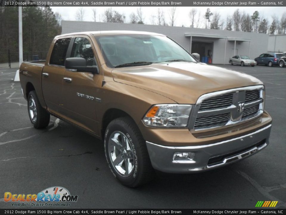 2012 Dodge Ram 1500 Big Horn Crew Cab 4x4 Saddle Brown Pearl / Light Pebble Beige/Bark Brown Photo #5