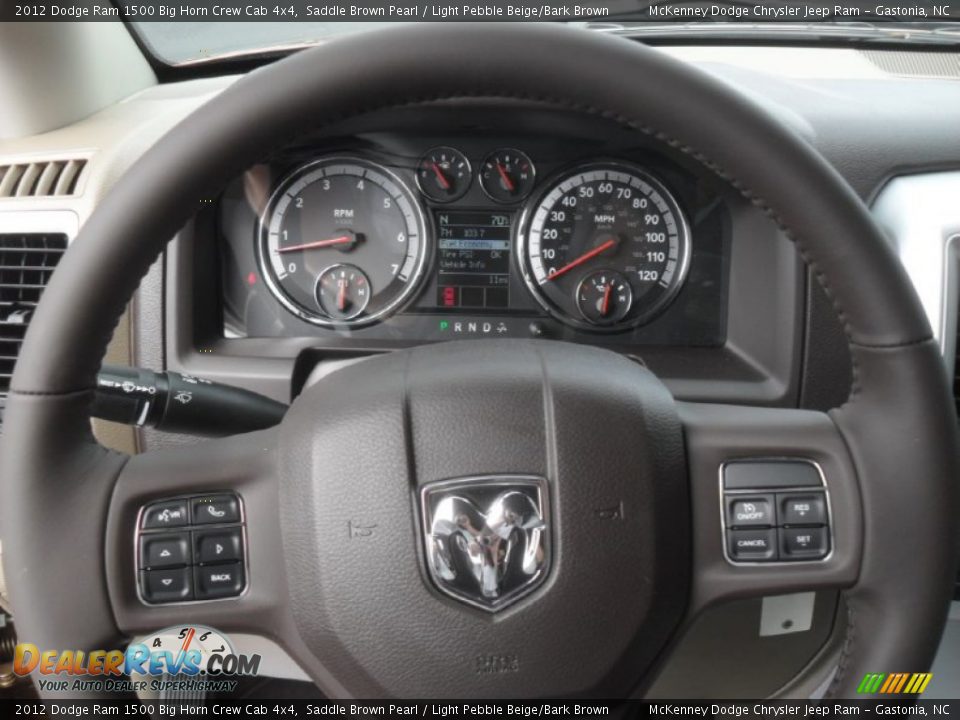 2012 Dodge Ram 1500 Big Horn Crew Cab 4x4 Saddle Brown Pearl / Light Pebble Beige/Bark Brown Photo #12