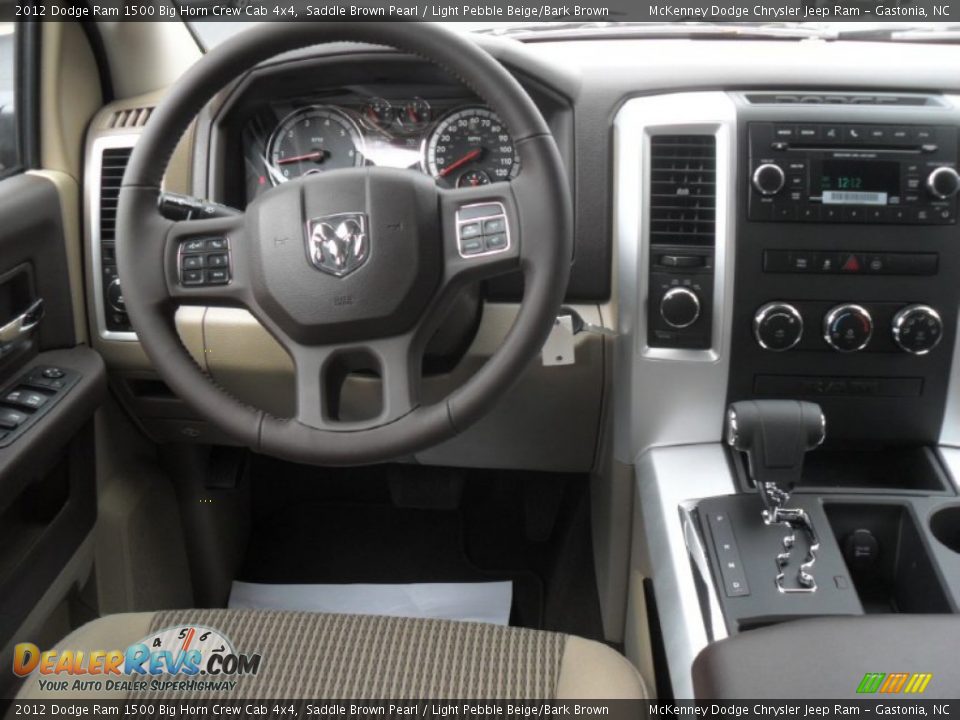 2012 Dodge Ram 1500 Big Horn Crew Cab 4x4 Saddle Brown Pearl / Light Pebble Beige/Bark Brown Photo #15