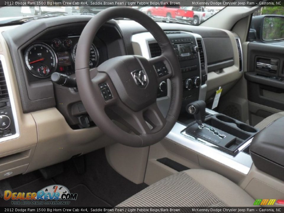 2012 Dodge Ram 1500 Big Horn Crew Cab 4x4 Saddle Brown Pearl / Light Pebble Beige/Bark Brown Photo #25