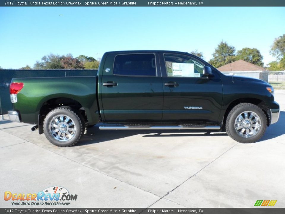 2012 Toyota Tundra Texas Edition CrewMax Spruce Green Mica / Graphite Photo #2