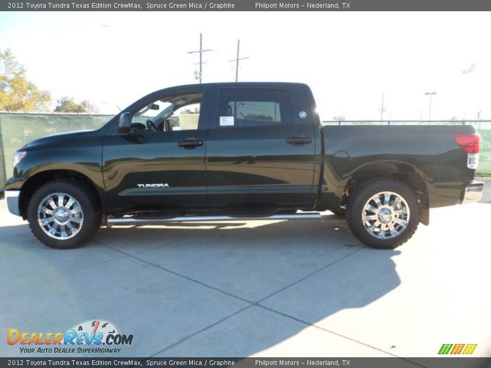 2012 Toyota Tundra Texas Edition CrewMax Spruce Green Mica / Graphite Photo #6