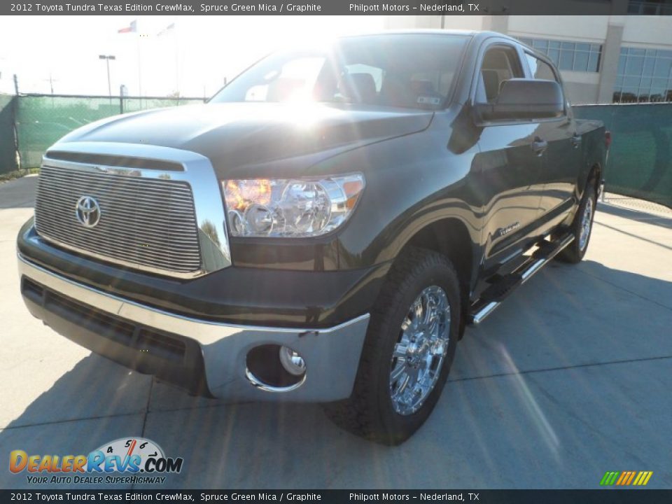 2012 Toyota Tundra Texas Edition CrewMax Spruce Green Mica / Graphite Photo #7