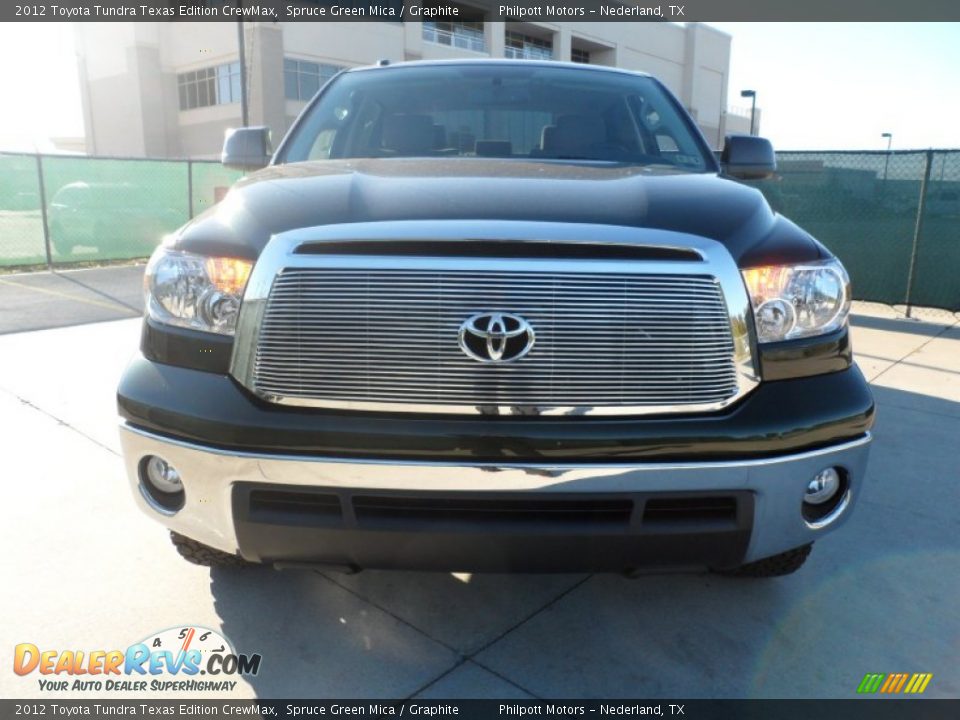 2012 Toyota Tundra Texas Edition CrewMax Spruce Green Mica / Graphite Photo #8