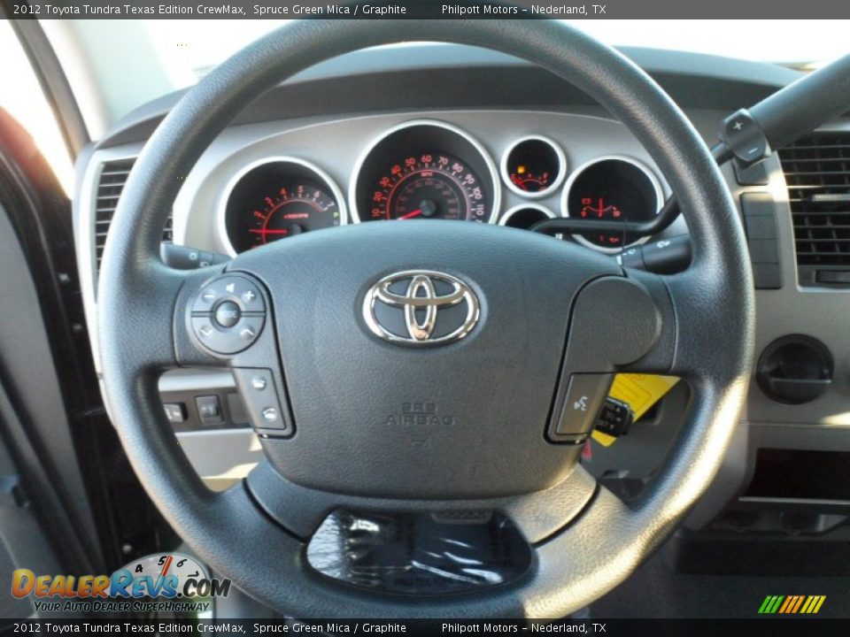 2012 Toyota Tundra Texas Edition CrewMax Spruce Green Mica / Graphite Photo #30