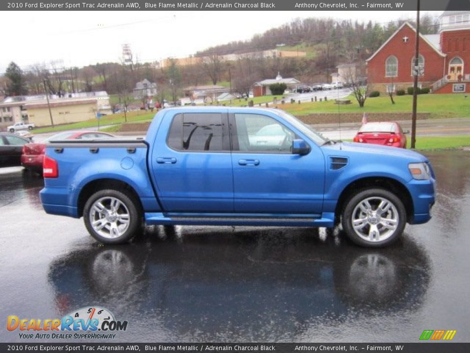 Blue Flame Metallic 2010 Ford Explorer Sport Trac Adrenalin AWD Photo #8