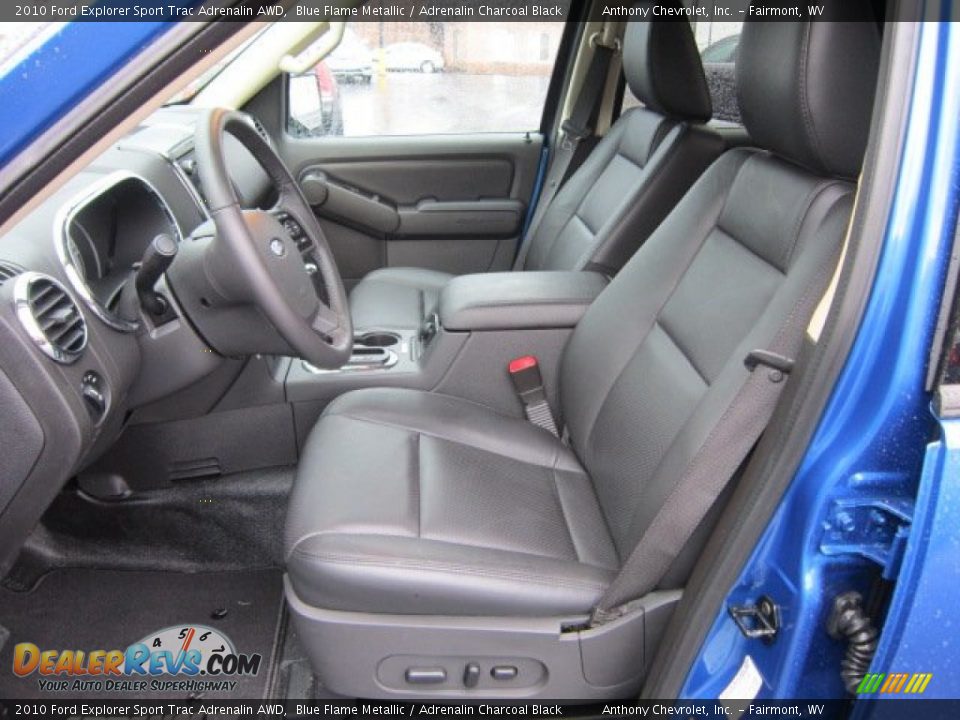 Adrenalin Charcoal Black Interior - 2010 Ford Explorer Sport Trac Adrenalin AWD Photo #14