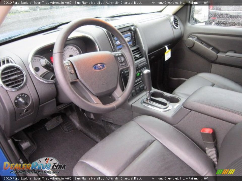 Adrenalin Charcoal Black Interior 2010 Ford Explorer Sport Trac